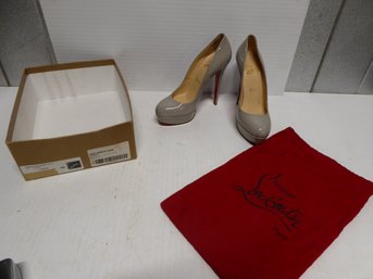 Pair Of Pre-owned Bianca 140 Christian Louboutin Red Bottomed Shoes