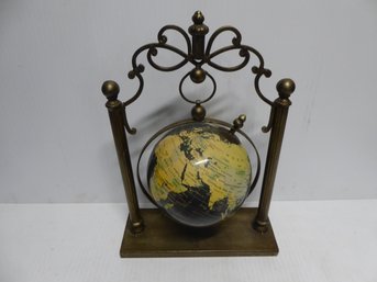 Hanging Spinnable 8-inch Globe With Metal Stand