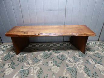 Live Edge Wooden Bench