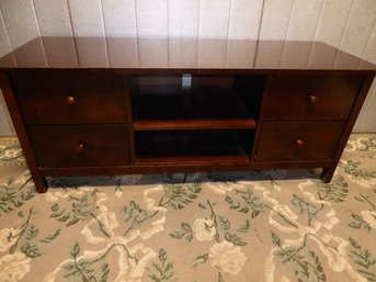 53-inch 4-drawer Console With Shelf In Center