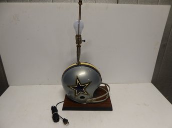 Vintage Dallas Cowboys Helmet Lamp