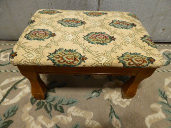 Wooden Upholstered Ottoman Or Step Stool