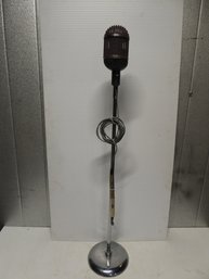 Vintage RARE Altec 639A Bird Cage Microphone With Chrome Stand
