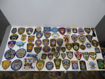 Large Collection Of Vintage Police Patches From All Over The USA
