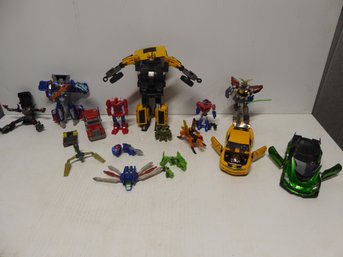Lot Of Transformer Figures And Parts