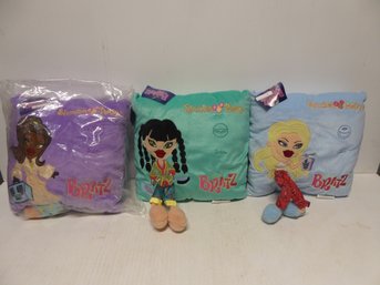 3 Vintage Bratz Slumber Party Pillows With Tags