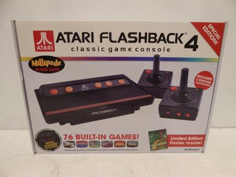 Atari Flashback 4 Classic Game Console With 2 Contollers And 76 Built-in Games