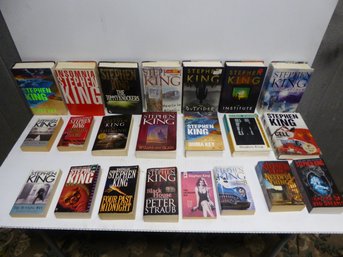 Lot Of Hard And Soft Cover Stephen King Books
