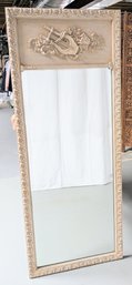 Large Wood Detailed Vintage Floor/ Wall Mirror