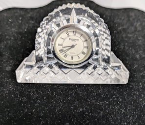 Waterford Crystal Quartz Desk Clock
