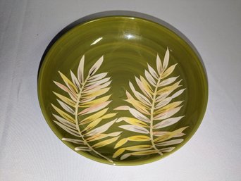 Viva Green Earthware - Natures Palm Pattern Bowl