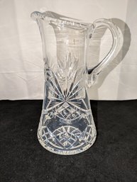 Large Vintage American Brilliant Cut Crystal Pitcher