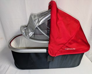 Red & Navy Blue/Black UPPAbaby Bassinet, Mattress Pad And Cover