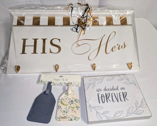 Mr. & Mrs. Wedding Trio Set