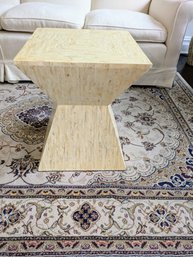 Mother Of Pearl Shell Overlaid Iridescent Hourglass Table