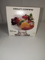Set Of 4 Glass Corning Crown Glass Morning 'Mirage' Dessert Dishes