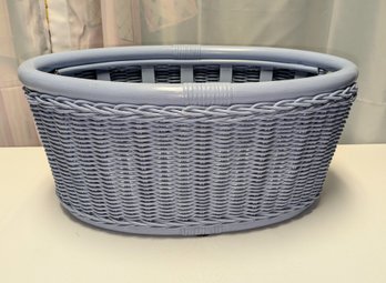 Oval Double Handle Wicker Basket