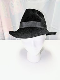 Vintage Helen Kaminski Black Rabbit Fur Felt Hat