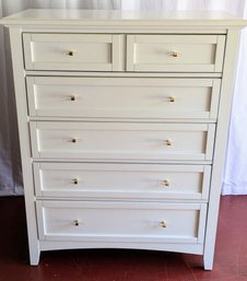 5 Drawer White Dresser