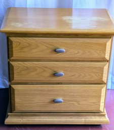 River's Edge Oak Finish  3 Drawer Night Table - 1 Of 2
