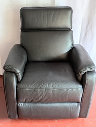 Black Leather Electric Recliner