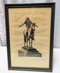 Framed Vintage A. W. Elson & Co, Publishers Print - 'Appeal To The Great Spirit'