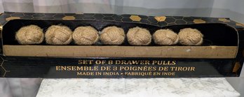 Set Of 7 Rope Knot Drawer Pulls - New In Box