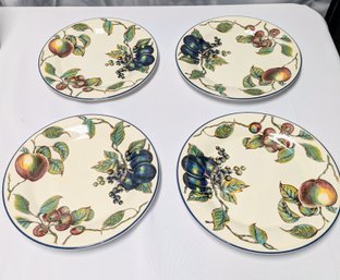 Set Of 4 Pier 1 Angeterre Plates - Macintosh Design Pattern