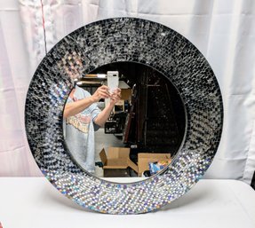 Round Glass Mosaic Tile Mirror