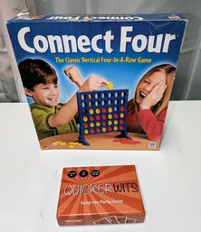 2 Game Lot - Connect Four And Quicker Wits