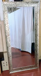 Large Resin Faux Mosaic Detail Floor Or Wall Mirror