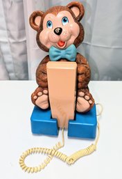 Vintage Carlton Push Button Teddy Bear Phone- Model 7780