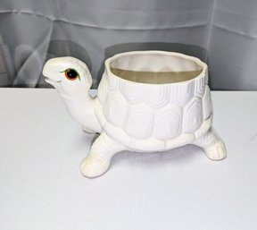Vintage Ceramic Fitz & Floyd Turtle Planter