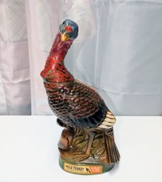 Vintage Austin Nichols Wild Turkey Whiskey Decanter Ceramic Ltd. Ed. No. 4 -  Collectible