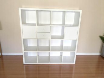 IKEA KALLAX Open Back Shelf Unit With Some Inserts