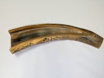Vintage Natural Horn Pencil/Pen Tray And Holder, Designed By Carl Aubock, Vienna