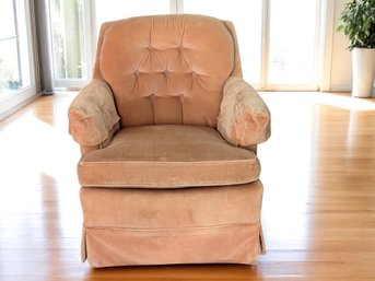 Vintage Salmon Colored Club Chair