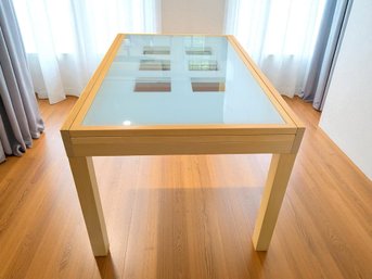 IMS Comfort Living, Italy,  Sliding Expandable Glass Top  Dinning Table