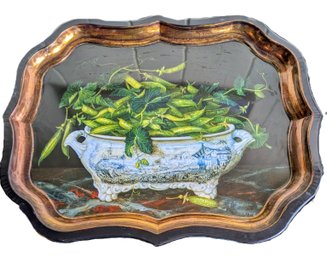 Stephanie Hoppen For Keller Charles Snow Pea Still Life Tray