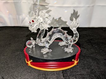 Vintage Swarovski Crystal Annual Edition 1997 Fabulous Creatures The Dragon With Stage - No Box