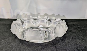 Lalique France Crystal Cannes Octopus Cigar Ashtray/Centerpiece Bowl - No Box