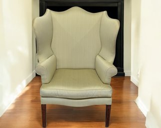 Vintage Joseph LiVolsi, New York, Wingback Chair In Chippendale Style