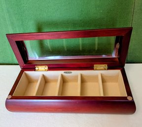 Mele & Co Five Compartment Wood Jewelry Box - Never Used Mint Condition