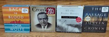 Still In Packaging - Audiobooks On CD: Back To Blood, Cronkite, All The Pretty Horses & The Passage