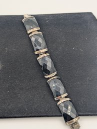 Sterling Onyx Bracelet 8'