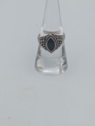 Sterling Onyx Ring Size 8
