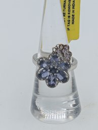 Sterling Tanzanite Ring Size 7
