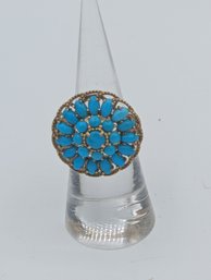 Sterling Turquoise Ring Size 5