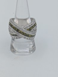 Sterling Citrine Ring Size 10