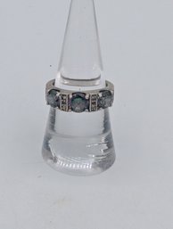 Sterling Mystic Topaz Ring Size 7.5